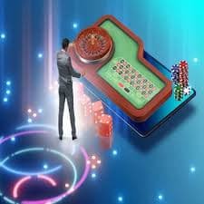 61jl casino live dealer baccarat table streamed on mobile screen
